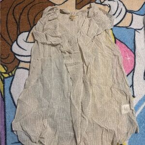 Babaton Cream Textured Lightweight Blouse